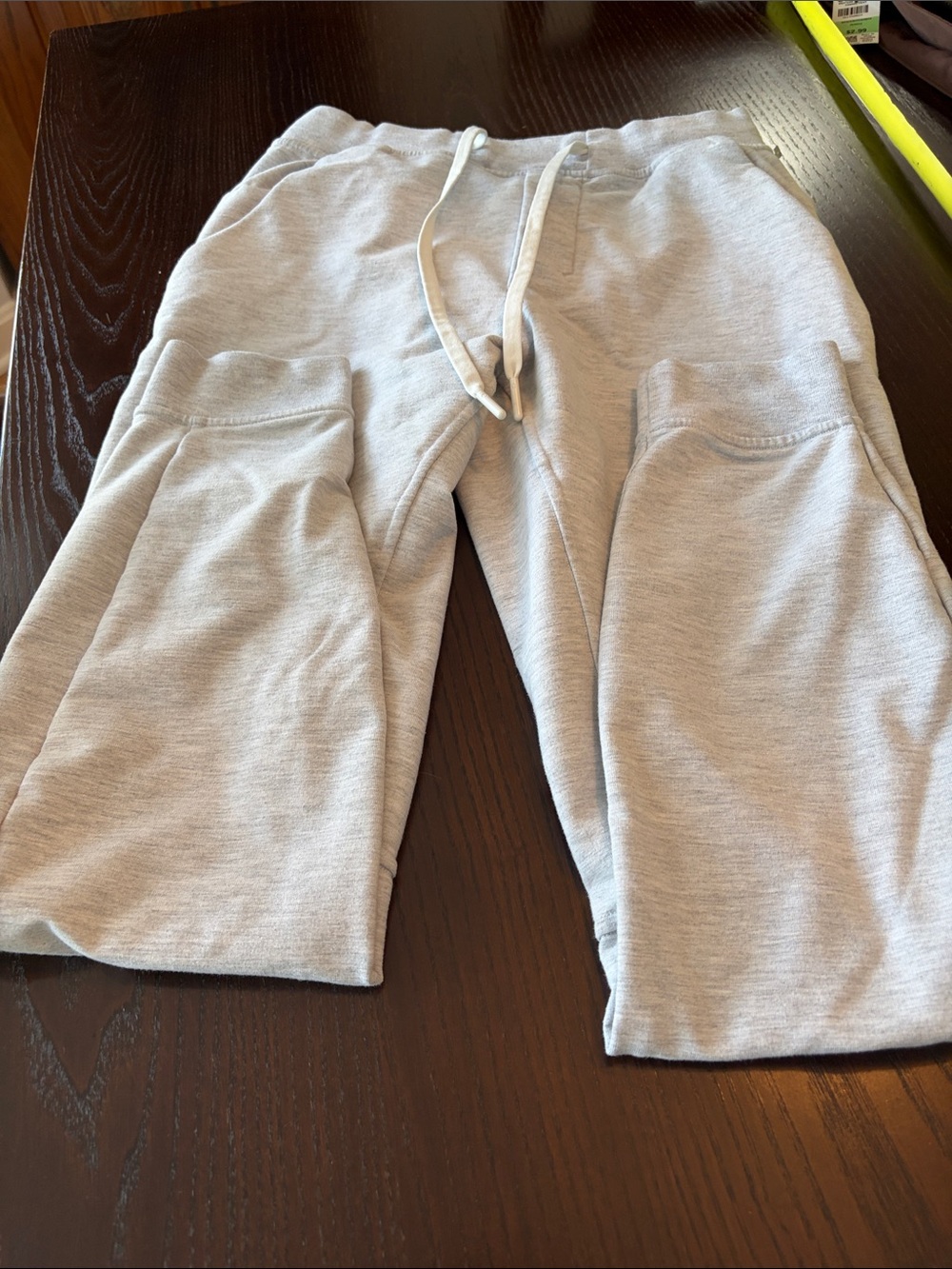 lululemon athletica Heather Gray joggers with Logo Detail